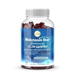 NHS Melatonin Star Blueberry Gummies 60 Pack