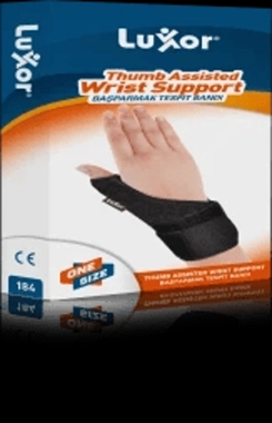 Luxor Black Thumb-Assisted Wrist Support One Size