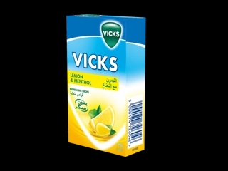 Vicks Lemon Menthol Throat Drops Sugar-Free 40g