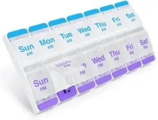 Retaj Weekly Am-Pm Pill Planner