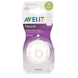 Avent Natural Slow-Flow Feeding Teats 2 Pieces