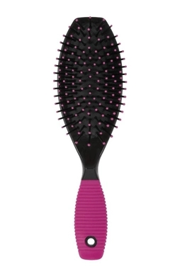 Intervion Black Hair Brush with Violet Handle