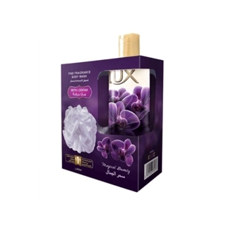 Lux Fine Fragrance Body Wash with Loofah 250ml