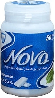Nova Sugar-Free Peppermint Chewing Gum 50 pcs