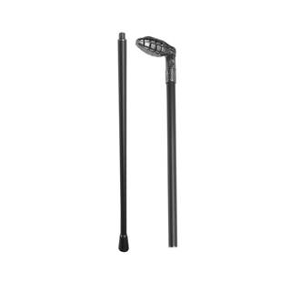 Tasweeq Two-Piece Silver Metal Cane