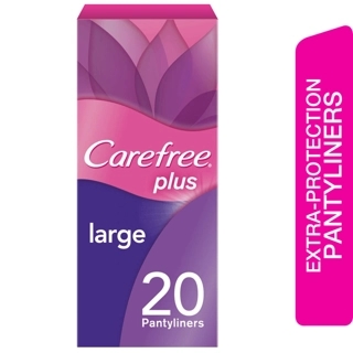 Carefree Plus Large Panty Liners Light Scent 20 Pieces