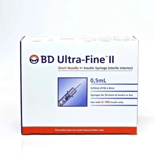 BD Micro-Fine Plus Syringe with 6mm Needle 0.5mL