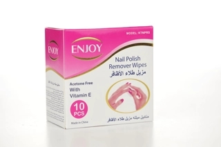 Enjoy Nail Polish Remover Wipes 10 Pieces