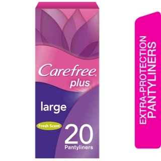 Carefree Plus Fresh Scent Pantyliners Large 20 Pieces