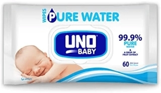Uno Plus Pure Water Wipes 3×180Sheets