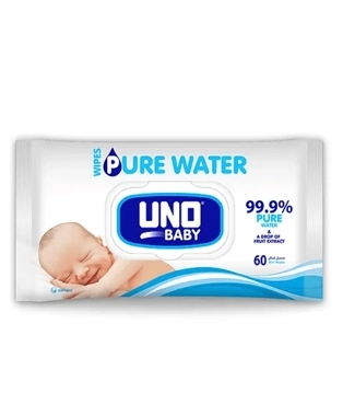 Uno Baby Pure Water Wipes 60Pieces