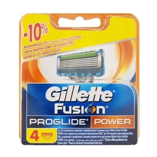 Gillette Fusion Proglide Power Men\'s Razor Blades 4 Pieces