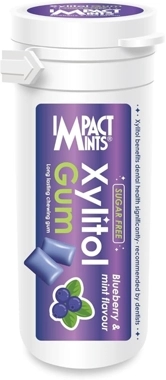 Impact Mints Xylitol Gum Blueberry 30g