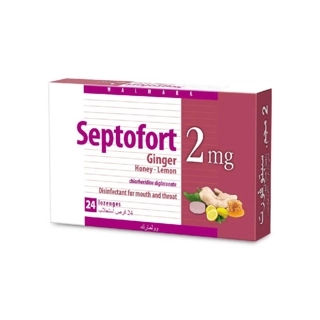 Septofort Ginger Honey Lemon Tablets 24 Count