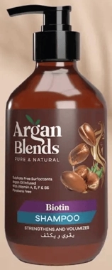 Argan Blends Sulphate-Free Biotin Shampoo 300ml