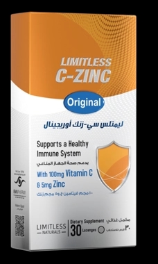 Limitless Naturals C-Zinc Tablets 30 Count