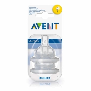 Avent Classic Plus Airflex Newborn Teats 2 Pieces