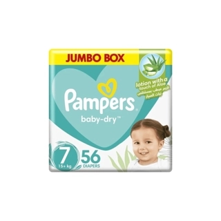 Pampers Aloe Vera Diapers 15+ kg 56 Pieces