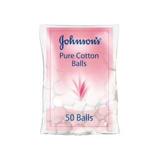 Johnson\'s Pure Cotton Balls 50 Pieces