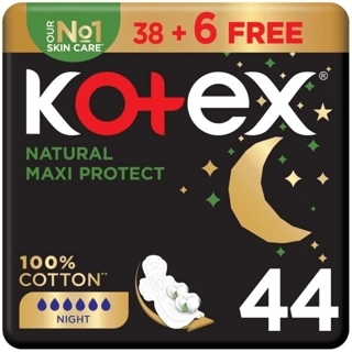 Kotex Natural Maxi Protect Pads 44 Pieces