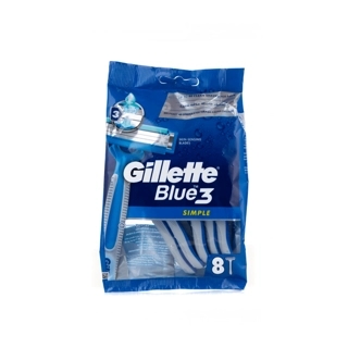 Gillette Blue 3 Razor Blades 8 Pieces