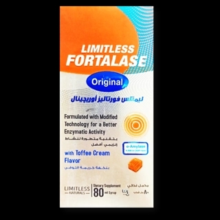 Limitless Fortalase Toffee Cream Syrup 80ml