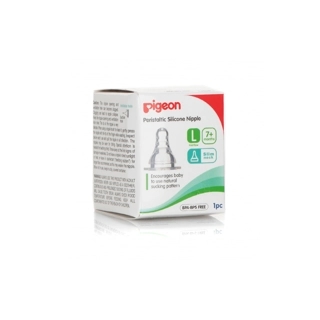 Pigeon Peristaltic Silicone Nipple Large 7+ Months