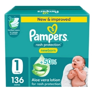Pampers Diapers Size 1 136 Pieces