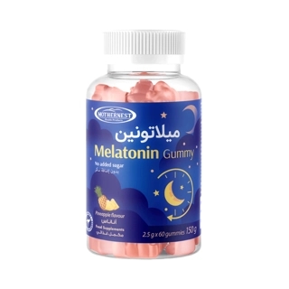Mothernest Pineapple Melatonin Gummies 60 Count