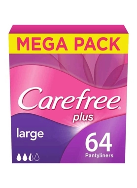 Carefree Plus Light Scent Pantyliners Mega Pack 64Pieces