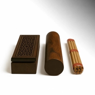 Smart small wooden incense burner