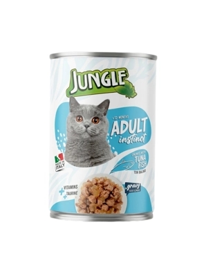 Jungle wet food for adult cats with tuna 415g