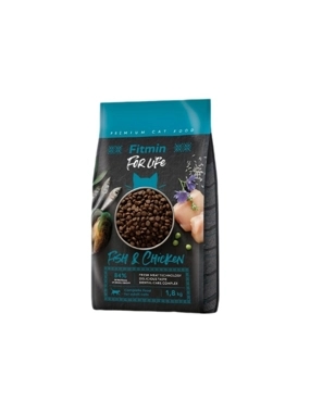 Fitmin for Life Adult Cat Dry Food with Chicken and Fish 1.8kg