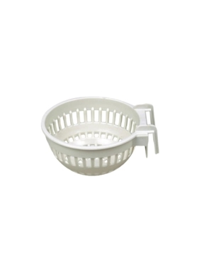 Round plastic nest designed for birds.
