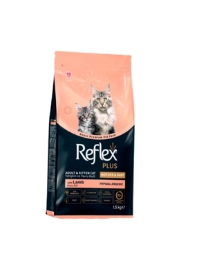 Reflex Plus Mother & Baby Dry Food for Adult Cats and Kittens with Lamb 1.5kg