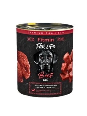Fitmin For Life Wet Dog Food with Beef 800g