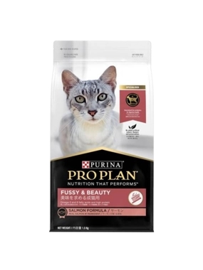 Purina Dry Food for Adult Cats with Difficult Temperament and Coat Care with salmon 1.5kg