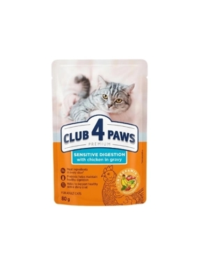 Club 4paws sensitive digestion wet food chicken adult cat