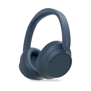 Sony Noise Cancellation Wireless Bluetooth Over-Ear Headphones With Mic Blue