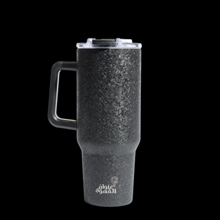 Address Thermal Tumbler - Black with Clear Lid & Straw