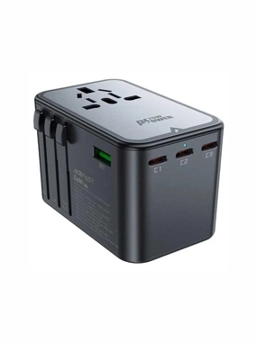 Acefast Z1 Gan 75W Pd Travel Charger Adapter (3x USB-C , 2x USB-A) - Black