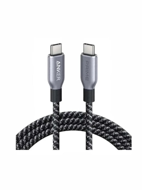 سلك شحن انكر برايم بقوة 240 واط من تايب سي الى تايب سي بطول 1.8 متر - اسود