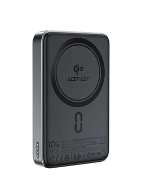 Acefast M11-10000 30W Qi2 Magnetic Power Bank with MagSafe - Black