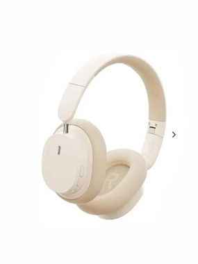 سماعة رأس بيسوس بوي D05 لاسلكية قابل للطي - ابيض كريمي