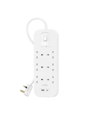 Belkin 6-Port Power Strip with 18W Type-C PD Port and USB-A Port