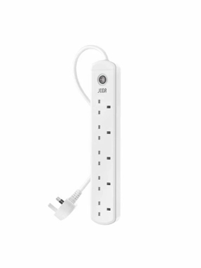 توصيلة JODA فولت لينك 5 منافد طاقة بطول 3 متر - ابيض