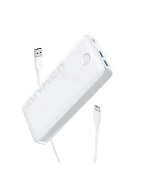 Anker 335 Power Bank, 20k mAh with USB-C Fast Charging - White