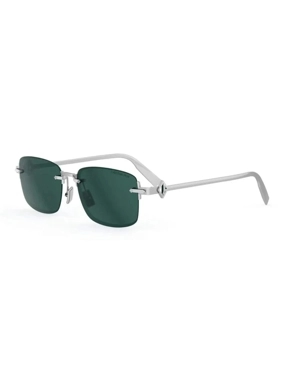 Dior Rectangular Silver Men's Sunglasses - CD Diamond