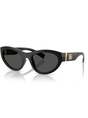 Dolce & Gabbana black sunglass with a gold logo