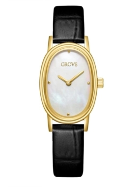 GROVE WATCH LEATHER BLACK